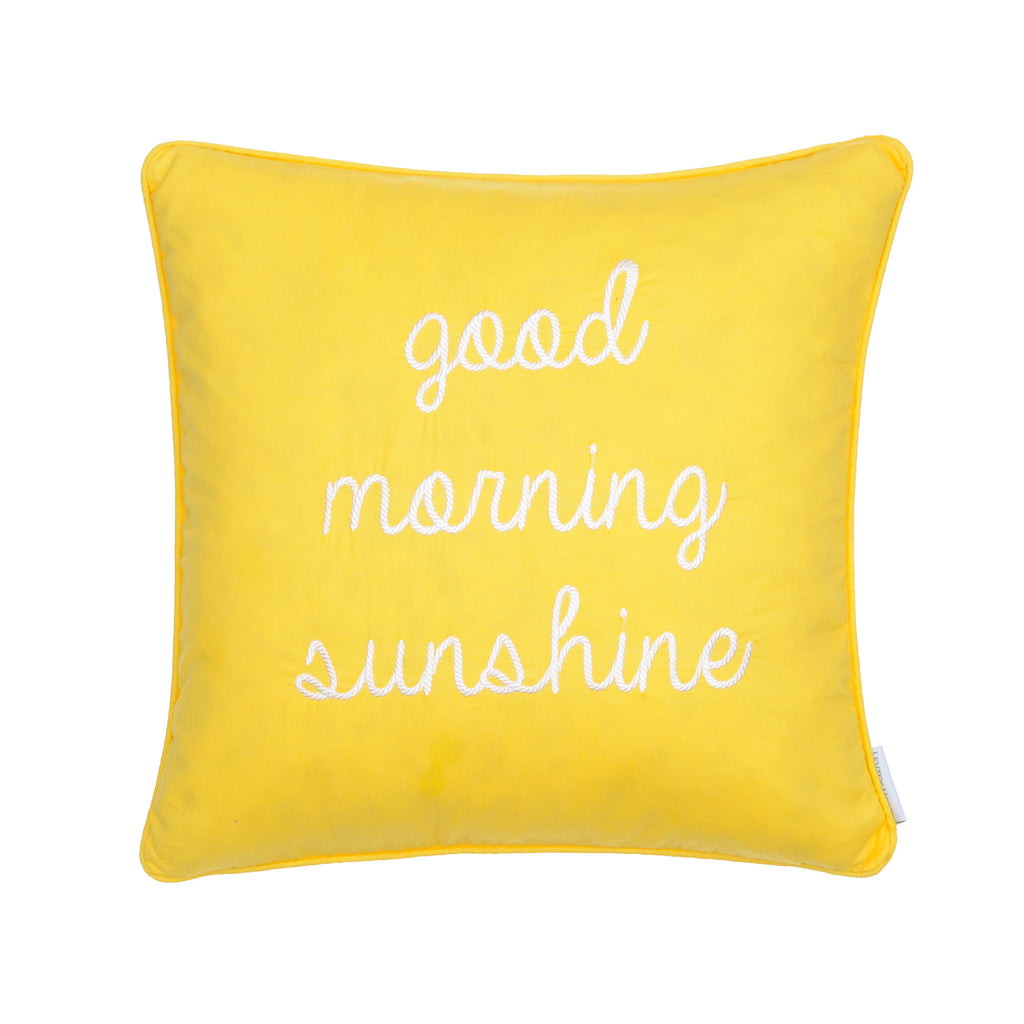 Yellow Good Morn. Sunshine Pillow