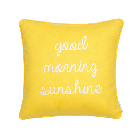 Yellow Good Morn. Sunshine Pillow