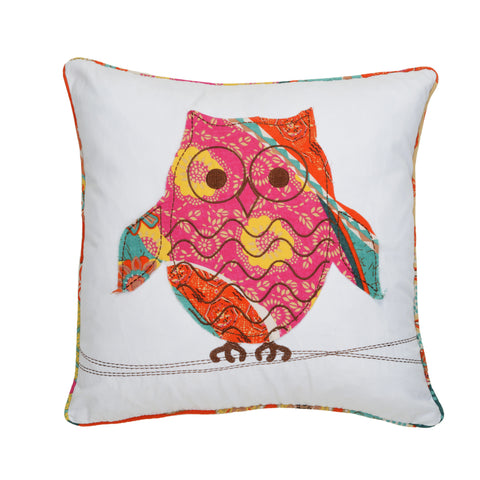 Zanzibar Pillow Owl 18X18